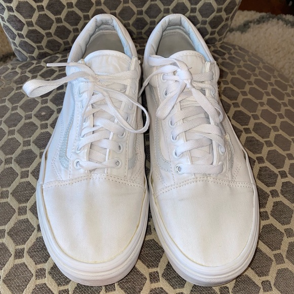 mens white vans size 12